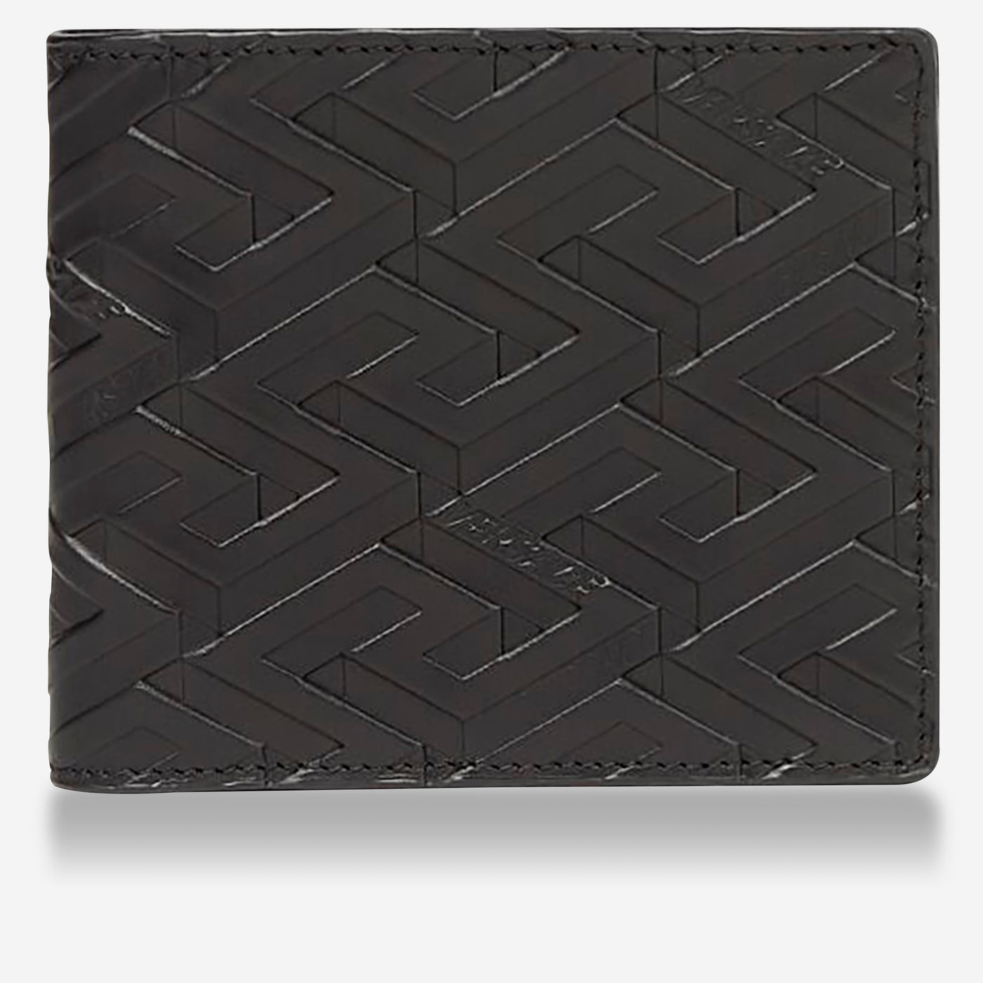 Versace La Greca Signature Bi-Fold Wallet