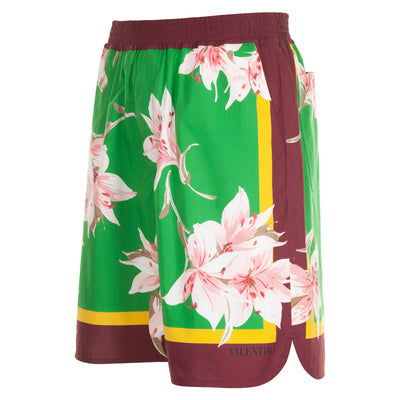 Valentino Floral Print Bermuda Shorts