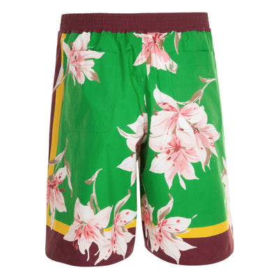 Valentino Floral Print Bermuda Shorts