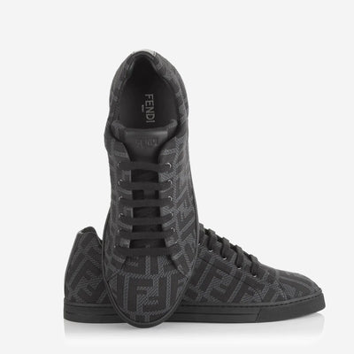 Fendi Tech Fabric FF Motif Low-Top Sneaker